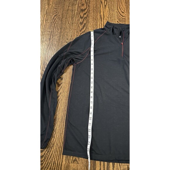 Merino Blend By Paradox Men Baselayer Medium Dri Release 1/4 Zip Pullover Black - Picture 8 of 8